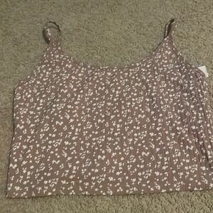 Old navy flower cropped tank